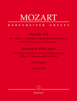 MOZART: SERENADE IN B FLAT MAJOR "GRAN PARTITA" K. 361, PARTS